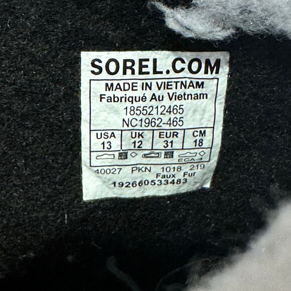 SOREL Yoot Pac Snow Boots sz 13 Navy Blue Winter Boots Waterproof Insulated - Picture 2 of 8